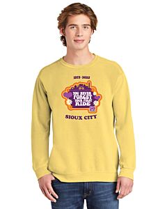 Comfort Colors ® Ring Spun Crewneck Sweatshirt - Front &amp; Back Imprint - RAGBRAI 2023-Butter